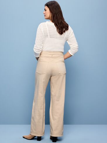 Old Navy Extra High-Waisted Wide-Leg Jeans - Wish Bone in Saudi Arabia