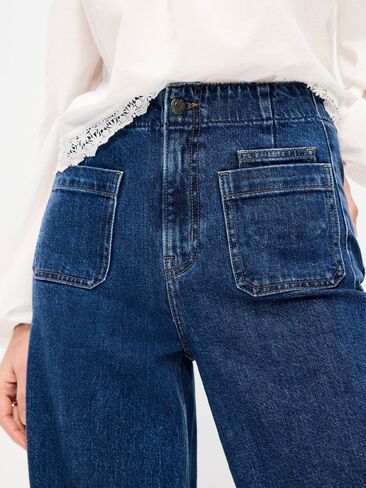 Old Navy Extra High-Waisted Cuffed Wide-Leg Jeans - Marisol in Saudi Arabia