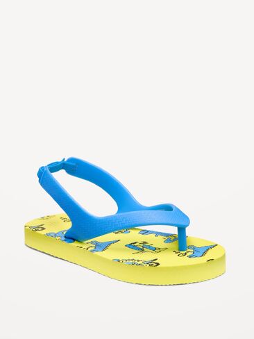 Old Navy Unisex Flip-Flop Sandals for Toddler (Partially Plant-Based) - Dino in Saudi Arabia