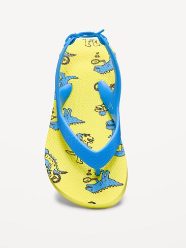 Old Navy Unisex Flip-Flop Sandals for Toddler (Partially Plant-Based) - Dino in Saudi Arabia