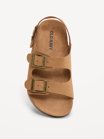 صندل Old Navy بحزام مزدوج للأولاد الصغار - أسمر ضارب للصفرة in Saudi Arabia