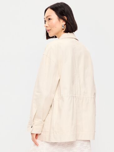 Old Navy Cinched-Waist Utility Jacket - Wish Bone in Saudi Arabia