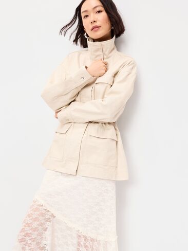 Old Navy Cinched-Waist Utility Jacket - Wish Bone in Saudi Arabia