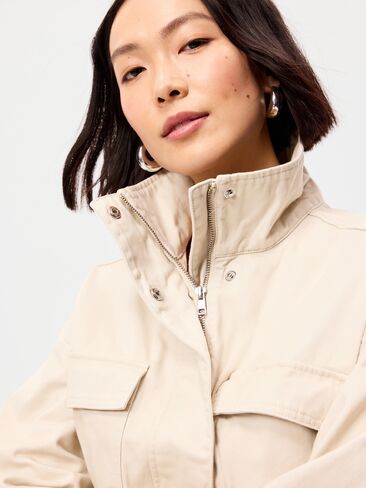 Old Navy Cinched-Waist Utility Jacket - Wish Bone in Saudi Arabia