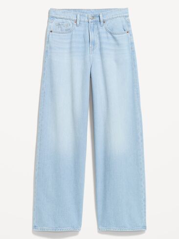Old Navy High-Waisted Baggy Wide-Leg Jeans - Basil in Saudi Arabia