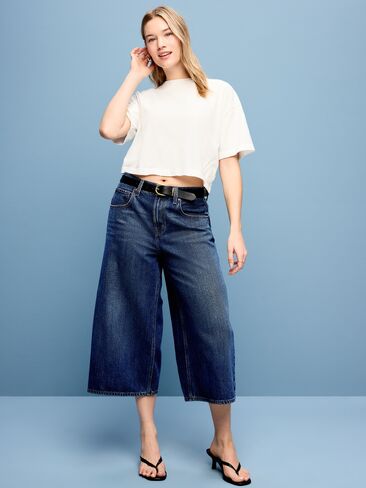 Old Navy Mid-Rise Baggy Culottes - Alannis in Saudi Arabia