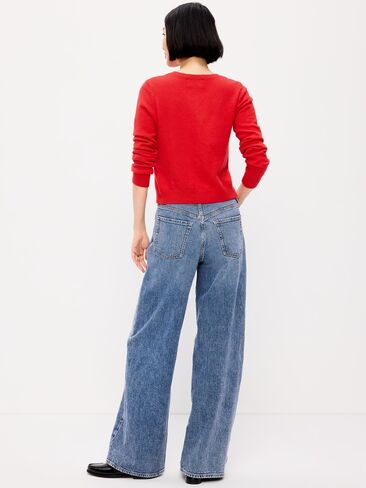 Old Navy High-Waisted Baggy Wide-Leg Stretch Jeans - Larkspur in Saudi Arabia