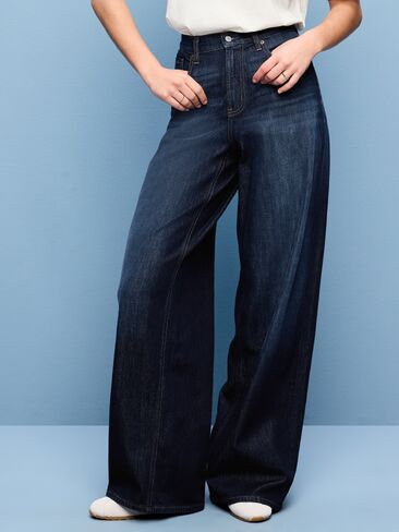 Old Navy High-Waisted Baggy Wide-Leg Stretch Jeans - Aubrieta in Saudi Arabia