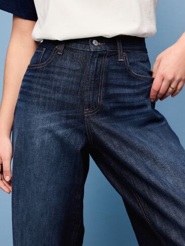 Old Navy High-Waisted Baggy Wide-Leg Stretch Jeans - Aubrieta in Saudi Arabia