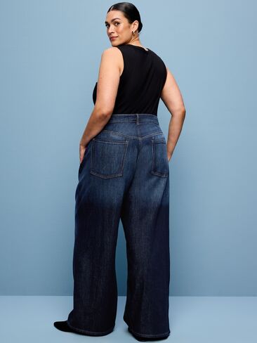 Old Navy High-Waisted Baggy Wide-Leg Stretch Jeans - Aubrieta in Saudi Arabia