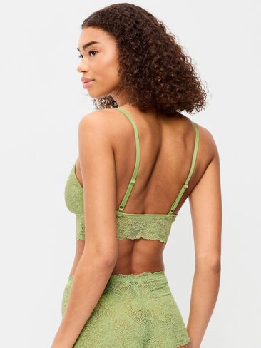 Old Navy Lace Longline Bralette - DANDELION LEAF in Saudi Arabia
