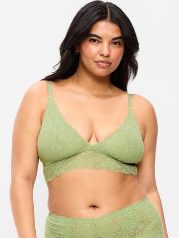 Old Navy Lace Longline Bralette - DANDELION LEAF in Saudi Arabia