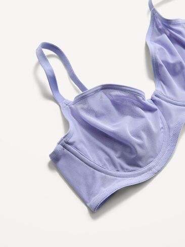 Old Navy Mesh Balconette Bra - PALE CORNFLOWER in Saudi Arabia