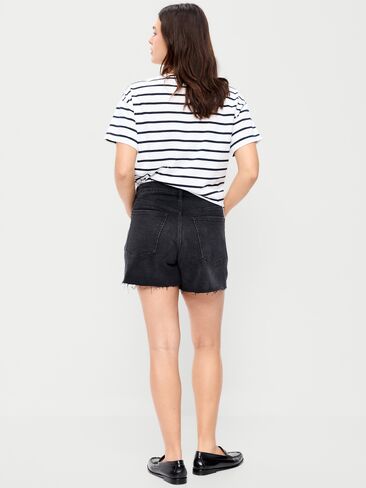 Old Navy High-Waisted OG Jean Shorts -- 4-inch inseam - Panther in Saudi Arabia