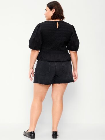 Old Navy High-Waisted OG Jean Shorts -- 4-inch inseam - Panther in Saudi Arabia