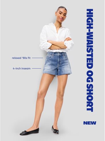 Old Navy High-Waisted OG Jean Shorts -- 4-inch inseam - Panther in Saudi Arabia