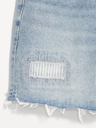 شورت جينز فضفاض عالي الخصر من Old Navy - درزة داخلية 5 بوصة - Riley Repair in Saudi Arabia