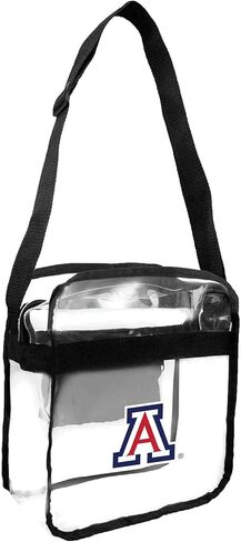 Littlearth NCAA Michigan Wolverines Clear Crossbody Carryall, Team Color, 12" x 12" x 6" in Saudi Arabia