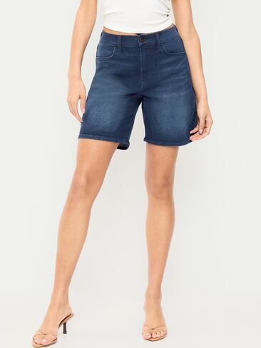 Old Navy High-Waisted Wow Jean Shorts -- 7-inch inseam - River in Saudi Arabia