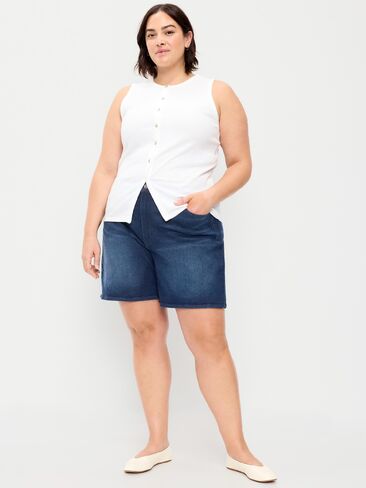 Old Navy High-Waisted Wow Jean Shorts -- 7-inch inseam - River in Saudi Arabia