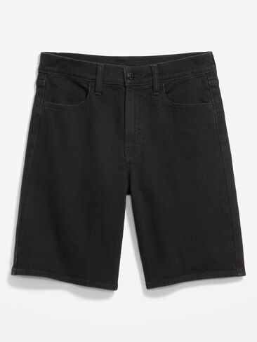 شورت جينز Wow Jean عالي الخصر من Old Navy - درزة داخلية 9 بوصة - بلاك جاك in Saudi Arabia