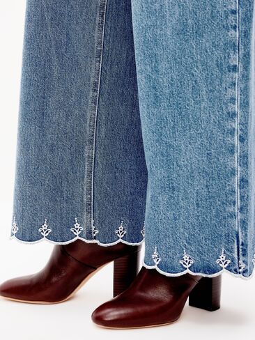 Old Navy High-Waisted Baggy Wide-Leg Jeans - Medium Wash in Saudi Arabia