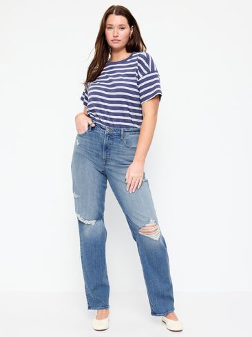 Old Navy جينز فضفاض عالي الخصر OG - تيسا in Saudi Arabia