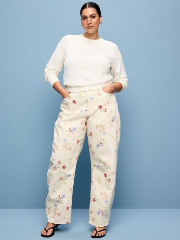 بنطال جينز Old Navy عالي الخصر - إكرو in Saudi Arabia