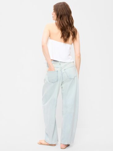 بنطال جينز Old Navy عالي الخصر وواسع الساق - Tia in Saudi Arabia