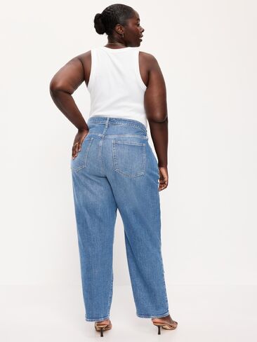 Old Navy Curvy High-Waisted OG Loose Jeans - Xena in Saudi Arabia