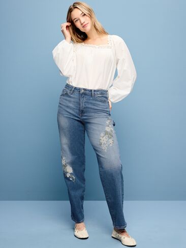بنطلون جينز فضفاض OG بخصر عالٍ من Old Navy - ZENAS in Saudi Arabia