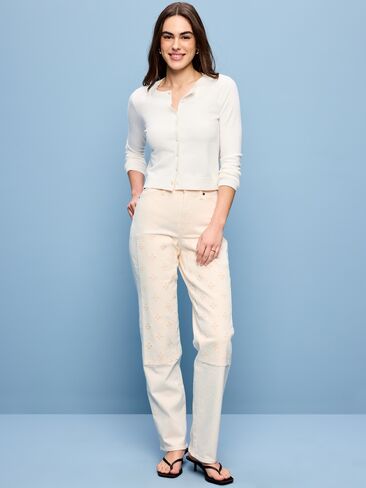 Old Navy High-Waisted OG Loose Jeans - Ecru in Saudi Arabia