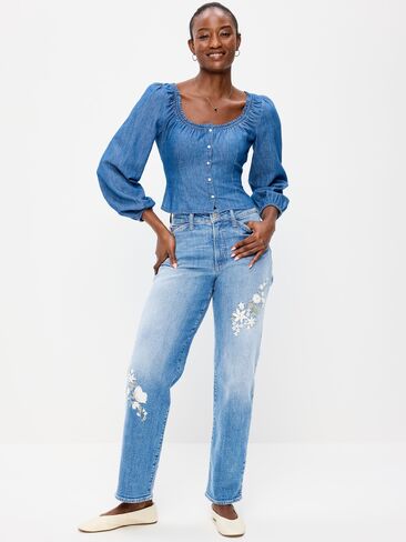 Old Navy Curvy High-Waisted OG Loose Jeans - Zenas in Saudi Arabia