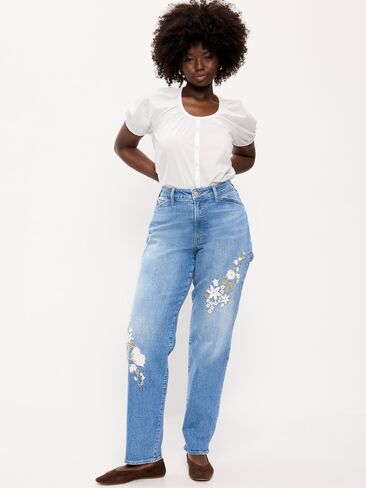 Old Navy Curvy High-Waisted OG Loose Jeans - Zenas in Saudi Arabia