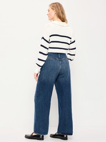 بنطال جينز Old Navy واسع الخصر عالي الخصر - Florecita in Saudi Arabia