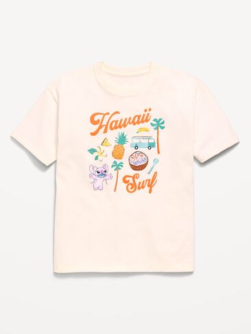 Old Navy Disney© Angel Graphic T-Shirt for Girls - Sea Salt in Saudi Arabia