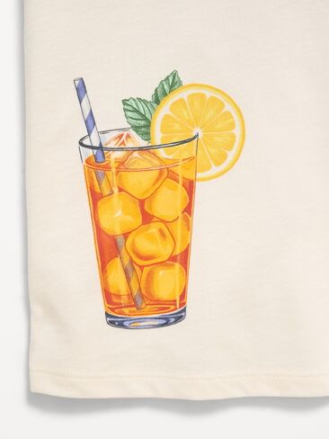 Old Navy Short-Sleeve Graphic T-Shirt for Girls - Creme De La Creme in Saudi Arabia