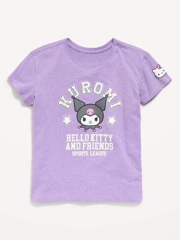 تي شيرت برسومات Old Navy Kuromi™ وHello Kitty® للبنات - أرجواني شادو in Saudi Arabia
