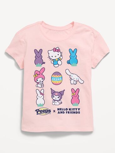 Old Navy Hello Kitty® Graphic T-Shirt for Girls - Pink Sky in Saudi Arabia
