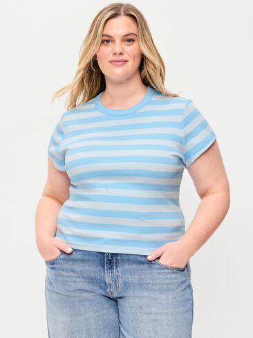 تي شيرت مضلع بفتحة رقبة دائرية من Old Navy - أزرق in Saudi Arabia