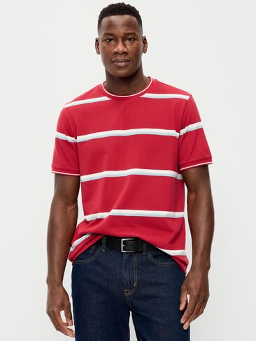 تي شيرت بيكيه ذو رقبة دائرية من Old Navy - خطوط حمراء in Saudi Arabia
