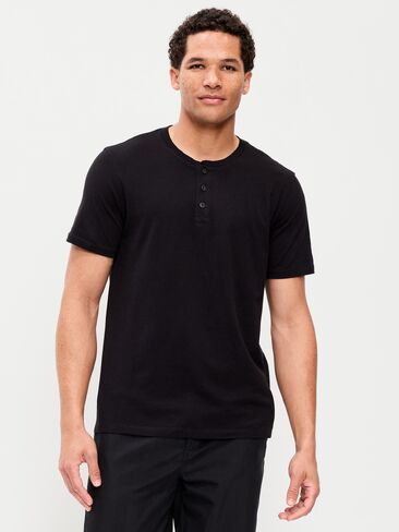 Old Navy Henley T-Shirt - Black Jack in Saudi Arabia