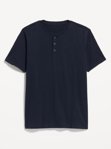 تي شيرت Old Navy Henley - باللون البحري in Saudi Arabia