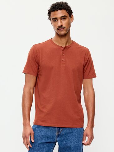 Old Navy Henley T-Shirt - RUSSET MOON in Saudi Arabia