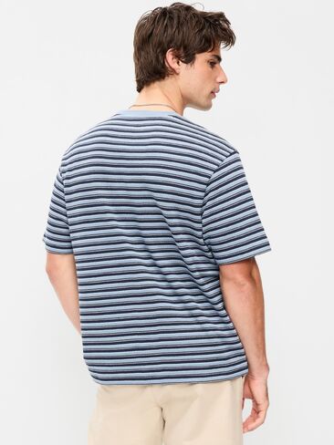 تي شيرت مخطط منسوج من Old Navy - أزرق داكن متوسط in Saudi Arabia