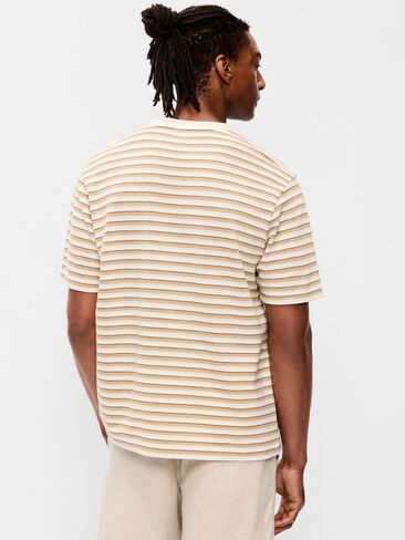 تي شيرت مخطط منسوج من Old Navy - أبيض طبيعي in Saudi Arabia