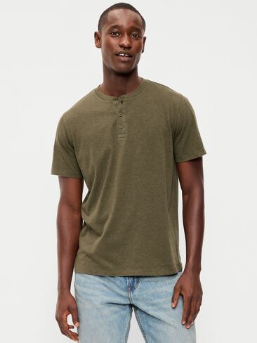 تي شيرت Old Navy 3-Pack Henley - رمادي أصلي in Saudi Arabia