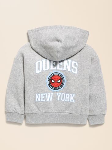 هودي برسومات Old Navy Old Navy x Marvel Spider-Man للجنسين للأطفال الصغار - رمادي منقط in Saudi Arabia