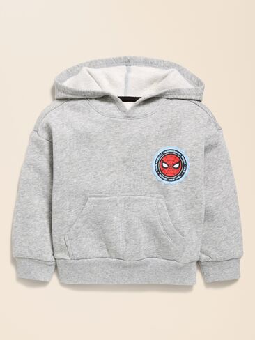 هودي برسومات Old Navy Old Navy x Marvel Spider-Man للجنسين للأطفال الصغار - رمادي منقط in Saudi Arabia