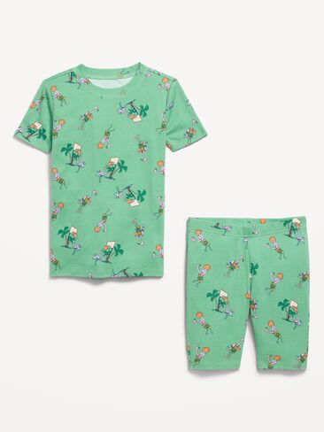 Old Navy Gender-Neutral Snug-Fit Graphic Pajama Set for Kids - Tropic Basketball in Saudi Arabia